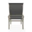 Belle Isle Sling Aluminum Frame Dining Height Supreme Arm Chair with Marine Grade Polymer Arm Accent-425489464-425489471