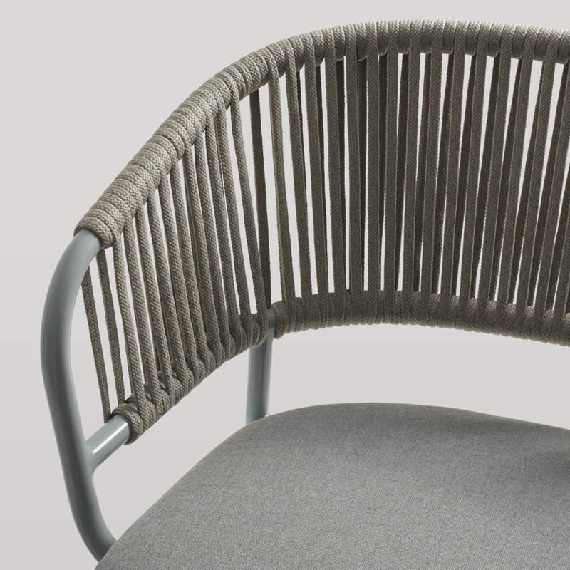 Mate Powder Coated Aluminum Outdoor Lounge Chair , Sunbrella® Cushions Included, Toohey Breezy Blue