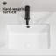 Lavabo de salle de bain encastré en porcelaine rectangulaire en céramique avec lavabo à débordement encastré sous le comptoir