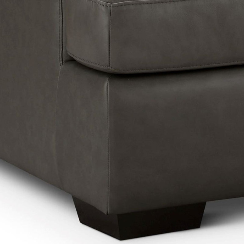 Braiden Leather Sofa, Camel, Gray