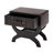 Isabel Vintage Style Faux Leather Accent End Table with Single Drawer