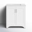 Moore 30'' Single Bathroom Vanity with Engineered Marble Top-1100499805