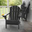 Chaise Adirondack pliable Hayfield en PEHD avec porte-gobelet résistant aux intempéries -2091441356