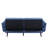 Blue Fabric Adjustable Sofa & Ottoman