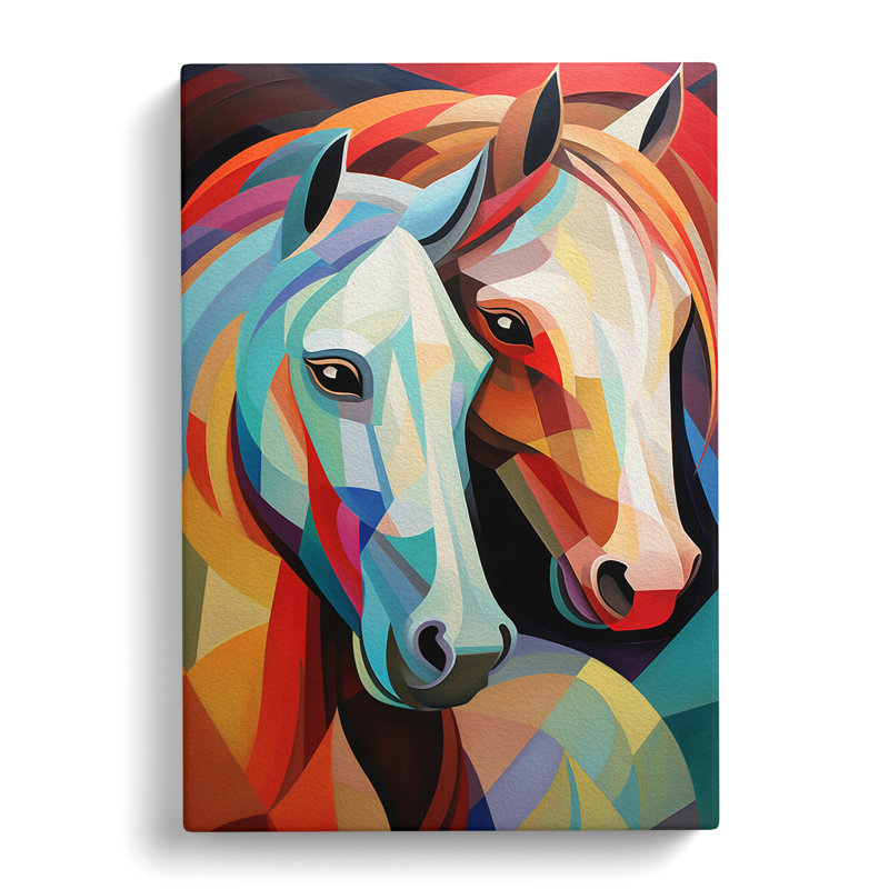 Pony Cubism - No Frame Print, 76cm H x 50cm W x 3cm D
