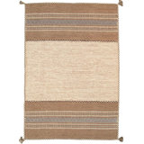 Striped Area Rug in Ivory
