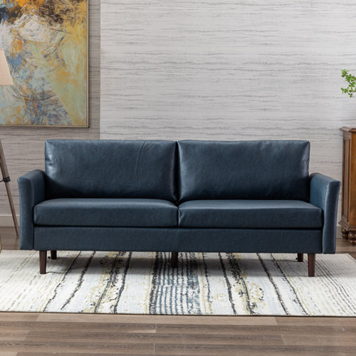 Wade Logan® Assil 80'' Faux Leather Sofa & Reviews | Wayfair