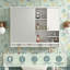 Armoire à pharmacie murale, armoire de rangement de salle de bain avec porte miroir et tablette ajustable, armoire d'appoint-962589352
