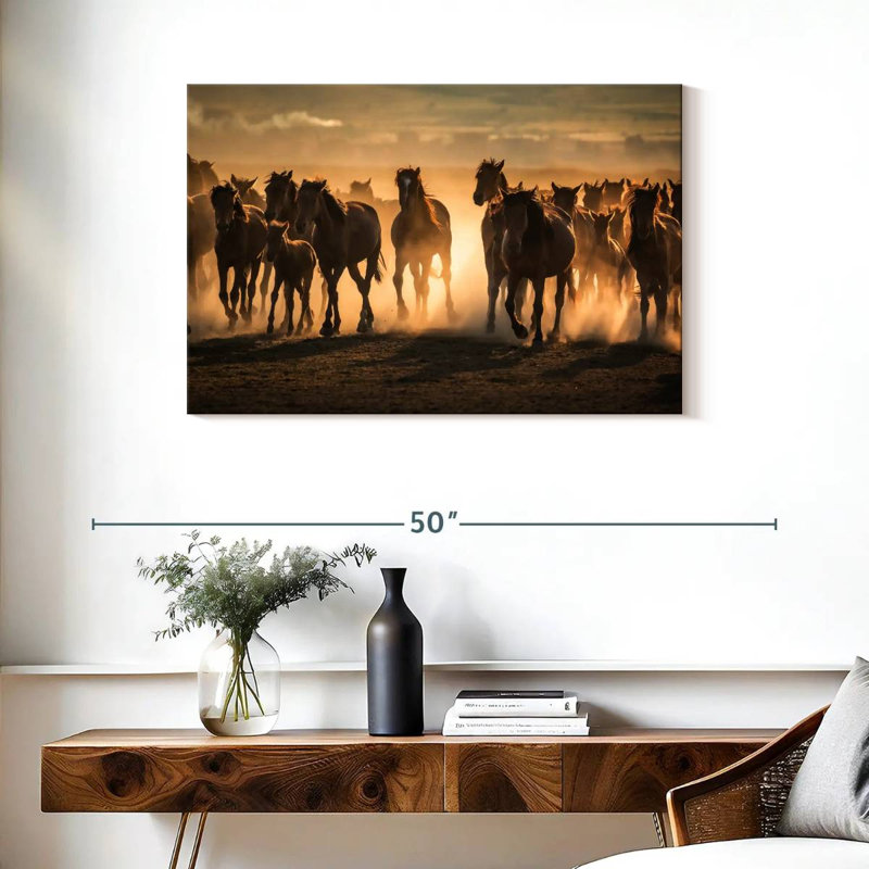 Chevaux de la Cappadoce Brampt, H 24 po x l 36 po