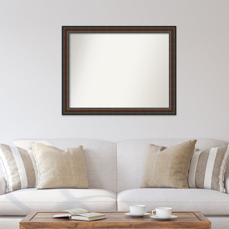 Halcott Solid Wood Rectangle Wall Mirror, 41" H x 32" W
