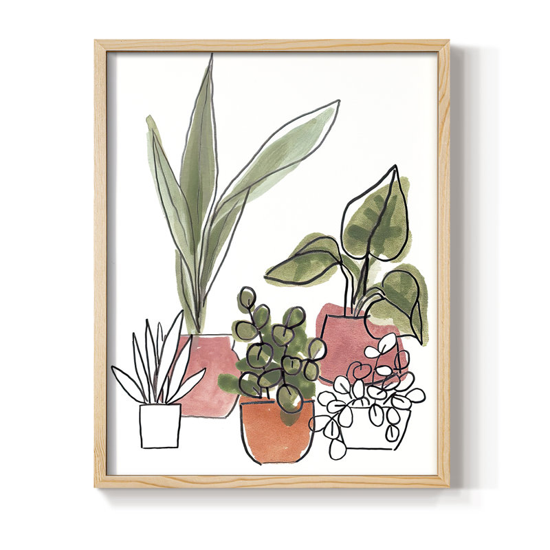 Reproduction encadrée HomeGrownII - bois massif, 21" H x 17" W