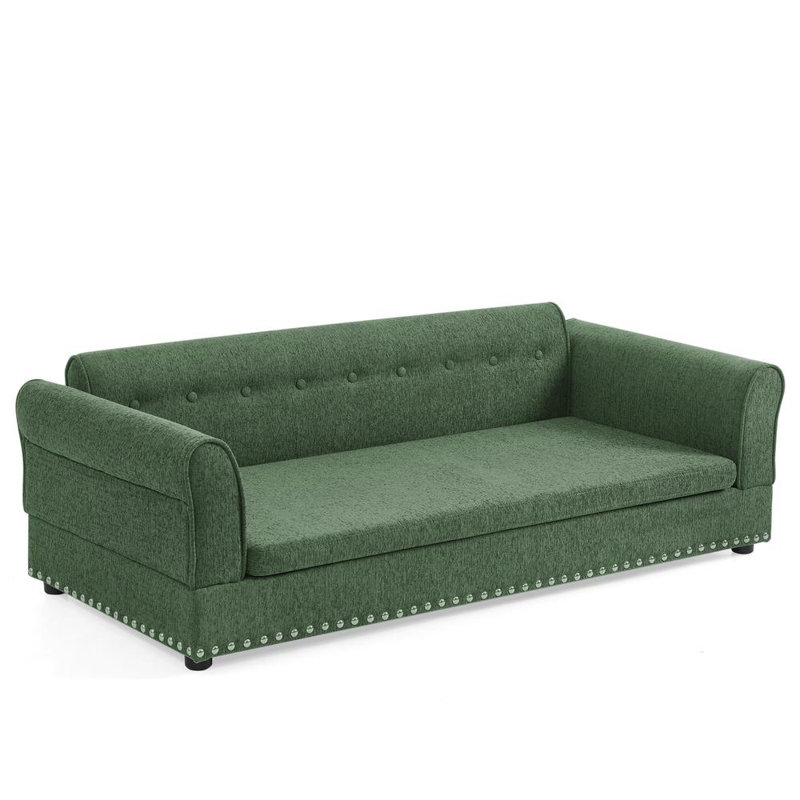Oversized Pet Sofa, Olive Green