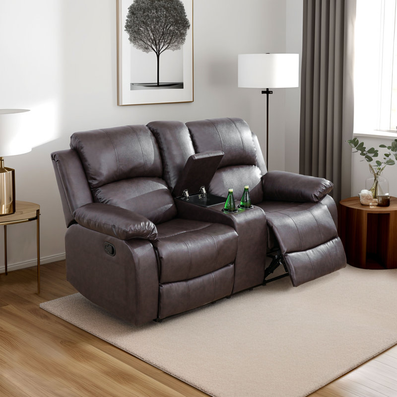 Causeuse inclinable Bemelle, Brun