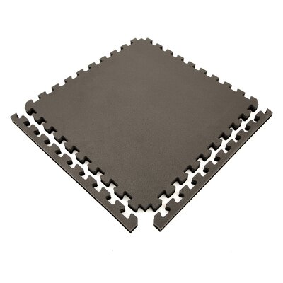 FlooringInc 1 Inch Thick MMA Foam Flooring Tiles -  1jumbosoftBLKGREY20