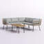 Ensemble de conversation modulaire avec coussins 4 pièces Gaertner-447430992-447430993
