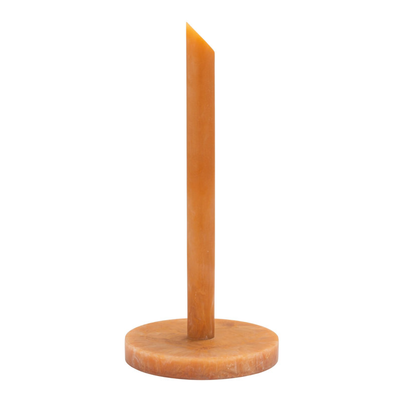 Round Marbled Resin Paper Towel Holder
