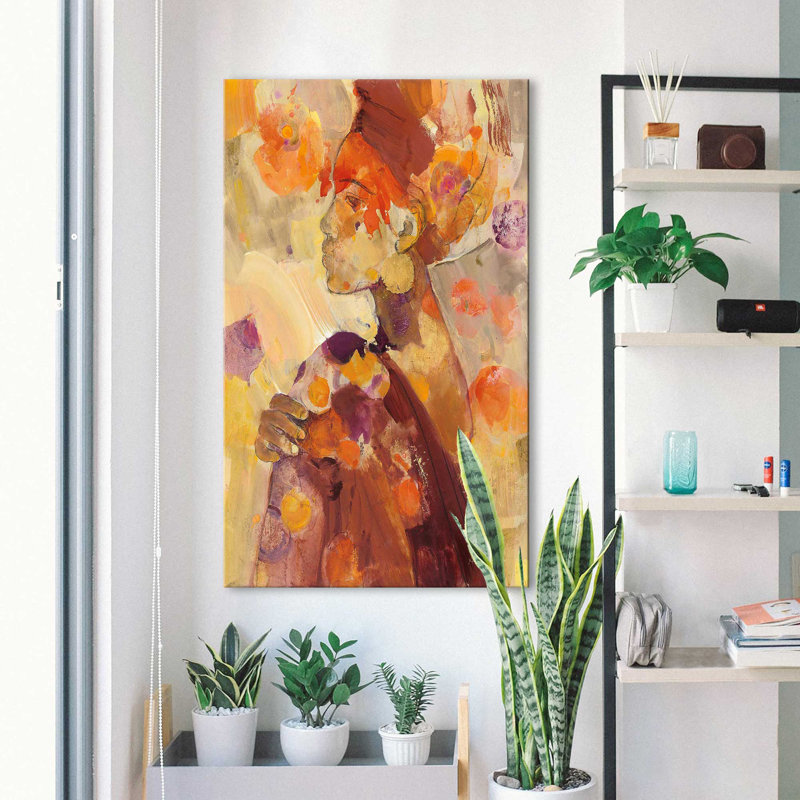 Célébrer la beauté II par Albena Hristova - Peinture, H 40 po x l 24 po x P 1,5 po, Toile tendue