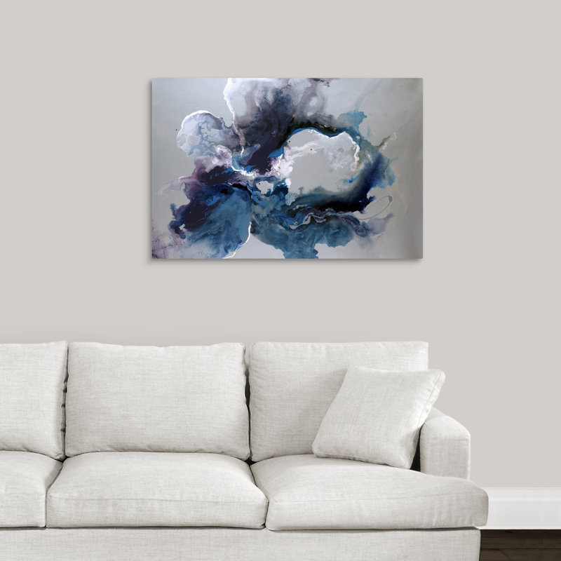 « Cerulean Waters » par Sydney Edmunds - impression, 24 po x 36 po, Toile tendue, Sans cadre
