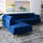 Noam Velvet L-Shaped Sectional-1294854018-1294854019