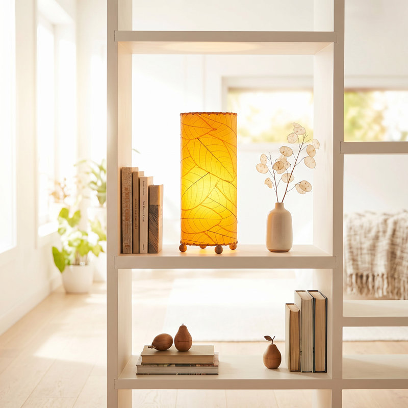 Quintan Metal Novelty Lamp, Orange