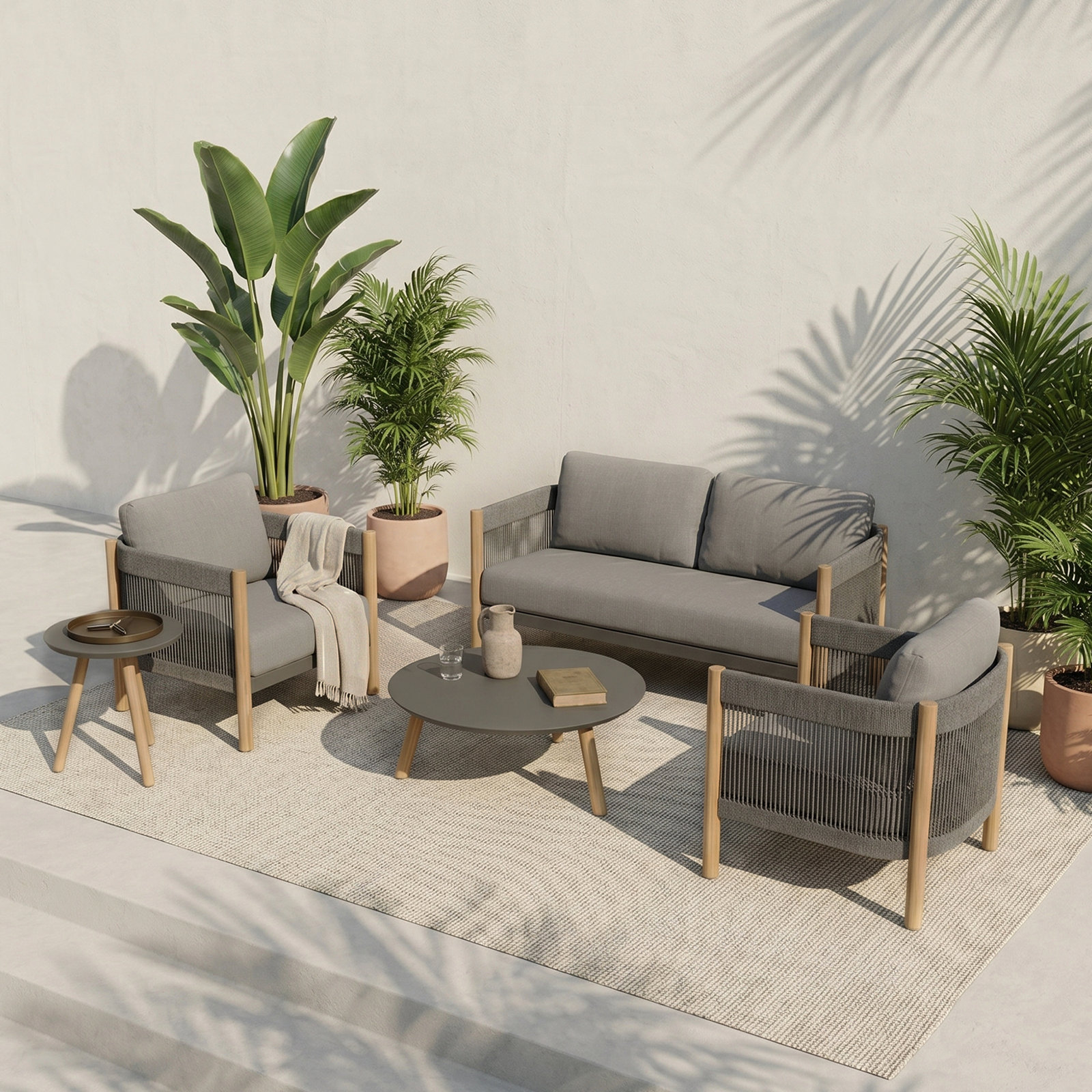 Palina 4-Person Sunbrella® Complete Patio Set