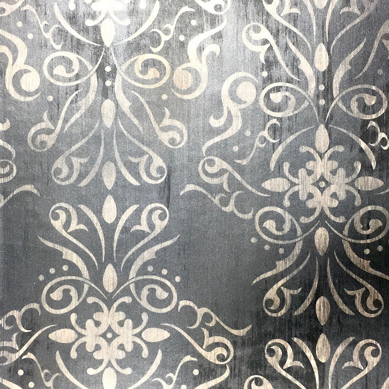 Freda Damask Metallic Wallpaper Roll