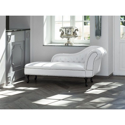 Brennon Faux Leather Chaise Lounge