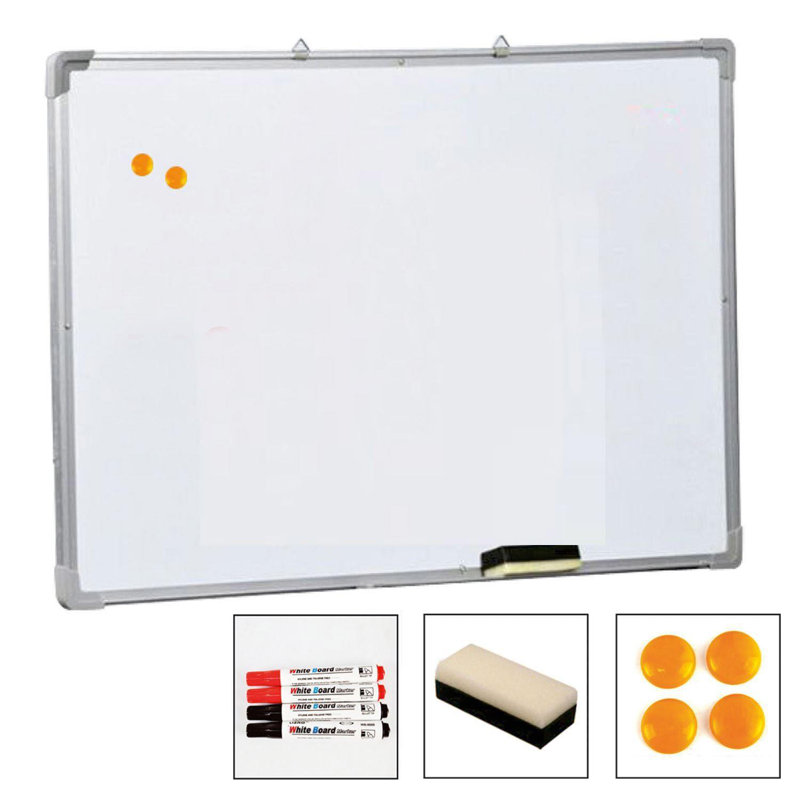 Wall Mounted Whiteboard, 50cm H x 70cm W x 6cm D