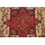 Tapis de couloir beige en laine noué à la main de conception unique 3 pi 3 po x 14 pi 0 po Neava