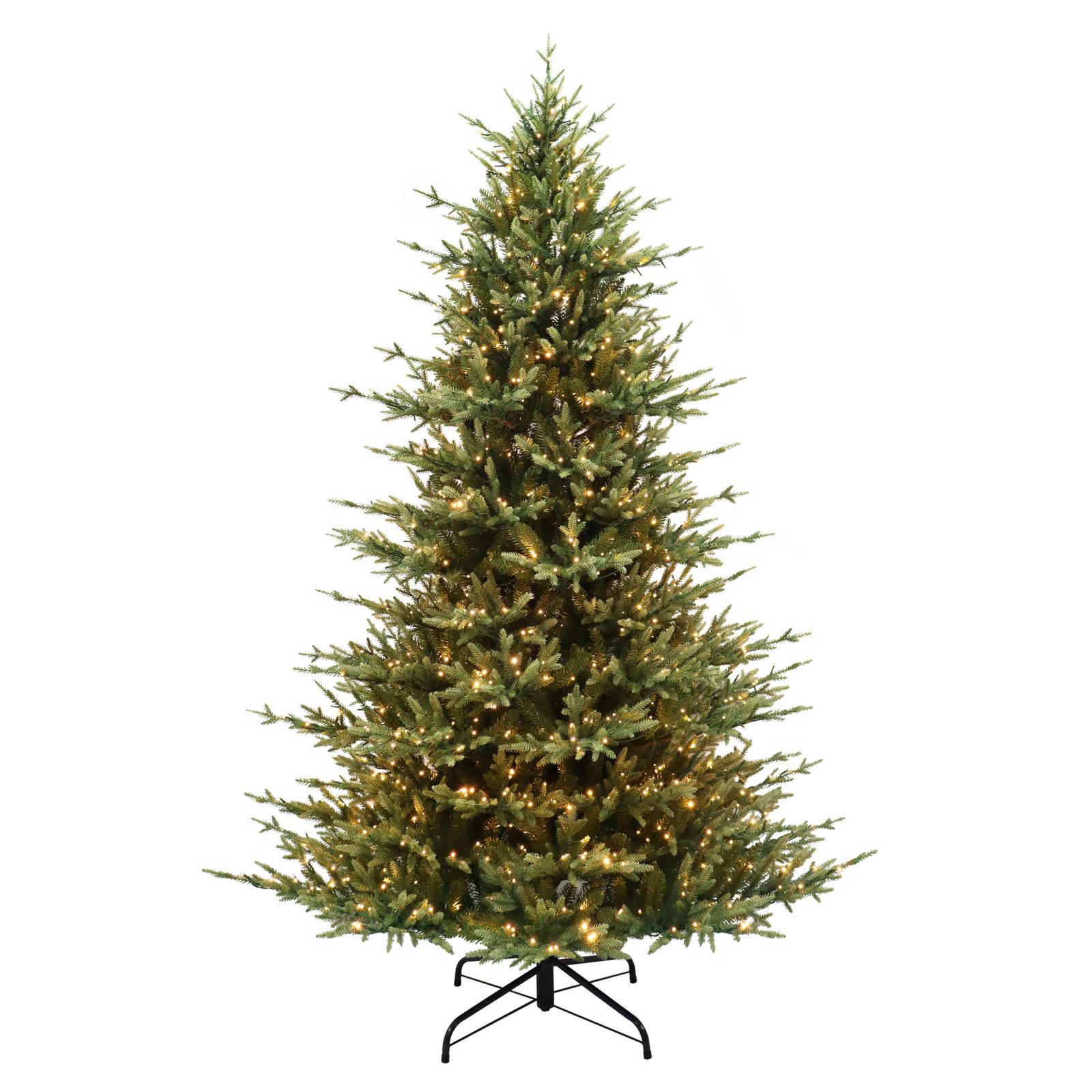Pre-Lit Fir Christmas Tree, 7.5' H