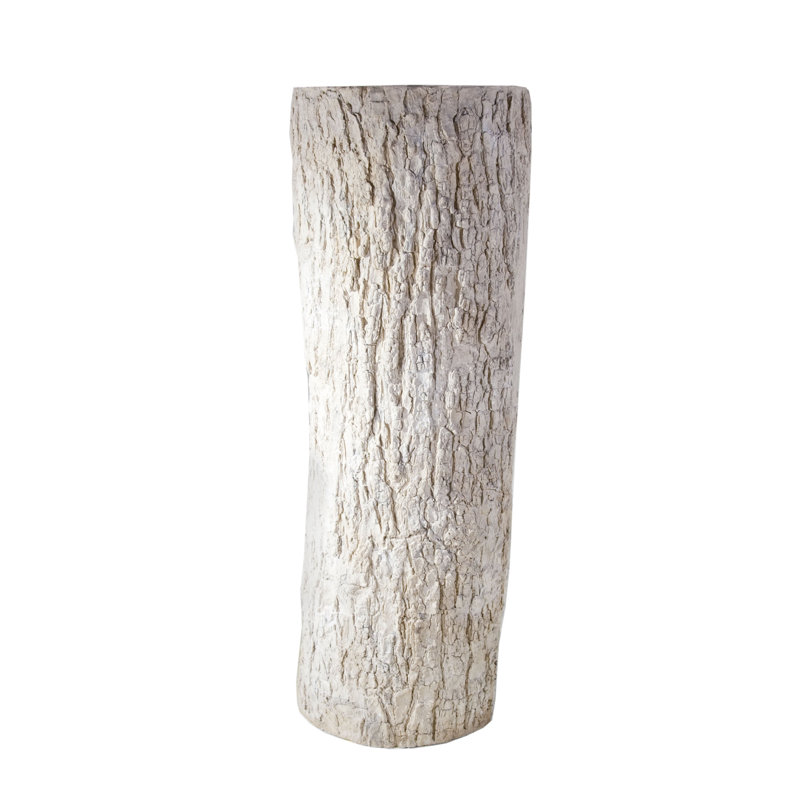 Bark Pedestal, 60" H x 19" W x 20" D, Silver