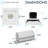 LUXRITE 1-Head Square Regressed Gimbal LED Recessed Spotlight, 360° + 15° Swivel, 5CCT, CRI90, 15W, 1000LM, 60° Beam, Dual Dimmable, IC & Wet 4 Pack-122663351