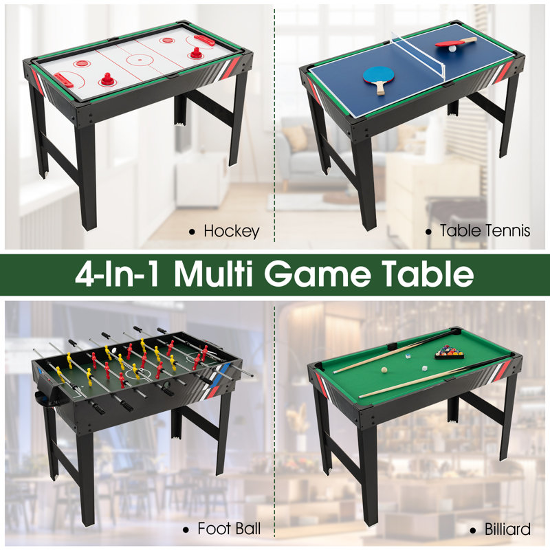 49'' L 4 Game Multi Game Table