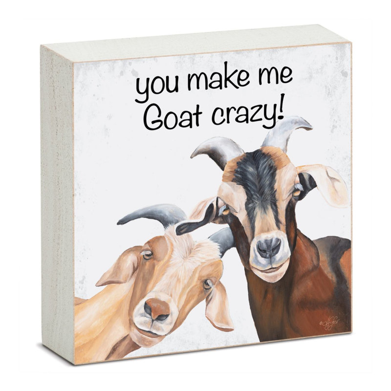 Plaque Jazayah Goat Crazy