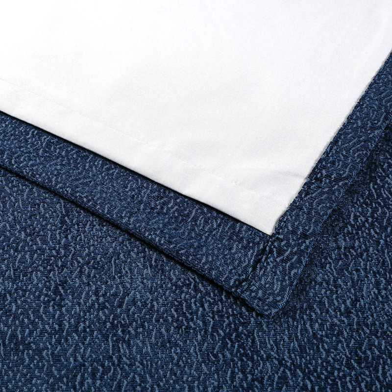 Dhriya Curtain Single Panel, Indigo, 52" W x 108" L