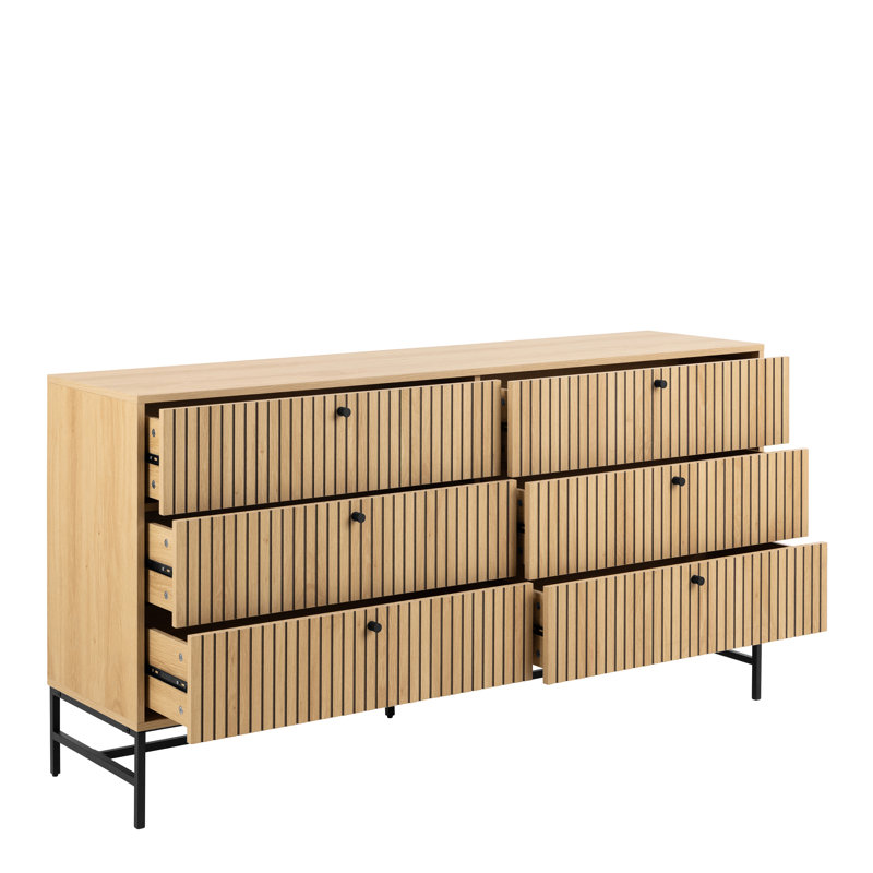 Roscigno 157.9cm W 6 - Drawer Chest of Drawers