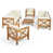 Teak Frame / Beige Cushion