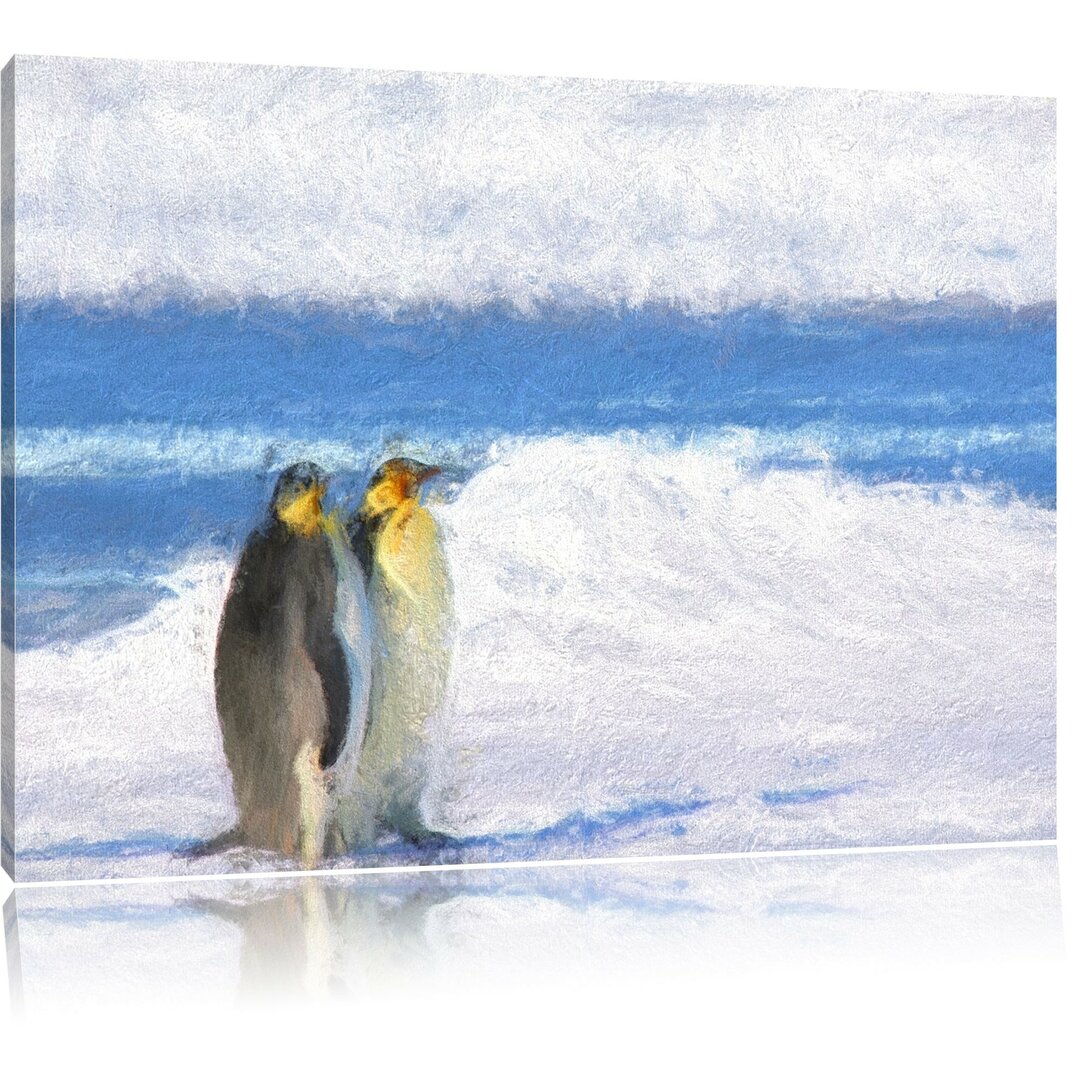 Leinwandbild Kaiserpinguine