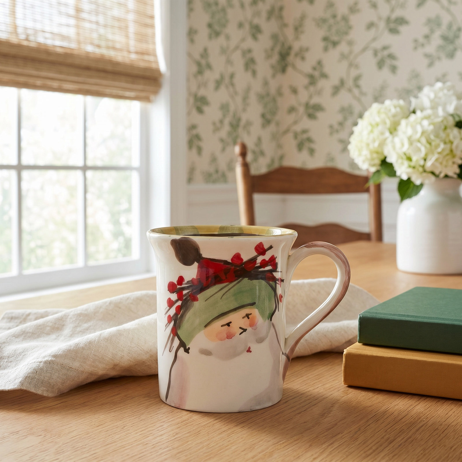 Old St. Nick Earthenware Coffee Mug