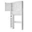 Armoire de rangement blanche au-dessus de la toilette H 67,4 "pour salle de bain, tablette réglable, solution compacte à plusieurs niveaux