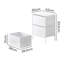 42cm W Metal Bedside Table
