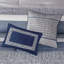 Ensemble d'édredon en jacquard 7 pièces grand bleu marine-119071219