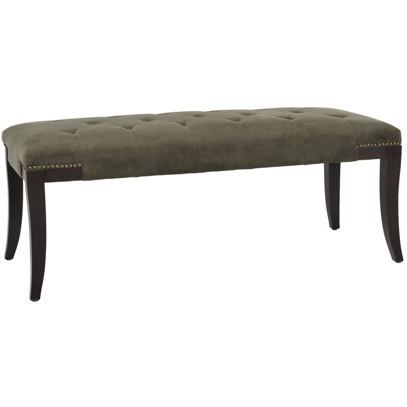 Banc en similicuir Gibbons, gris