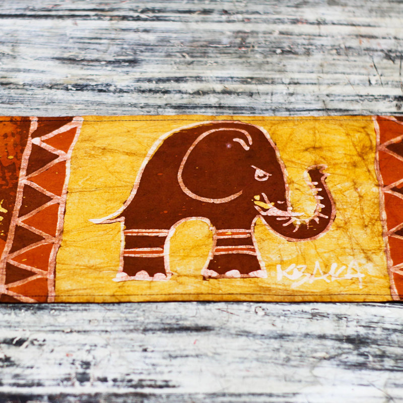 Handmade Elephant Wrap Cotton Batik Table Runner