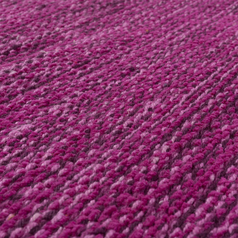 Crowland Solid Colour Cotton Hand Woven Area Rug, Rectangular 160cm x 220cm
