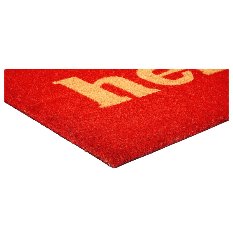Tapis d'entrée antidérapant Artim, 2 pi x 3 pi, Rouge