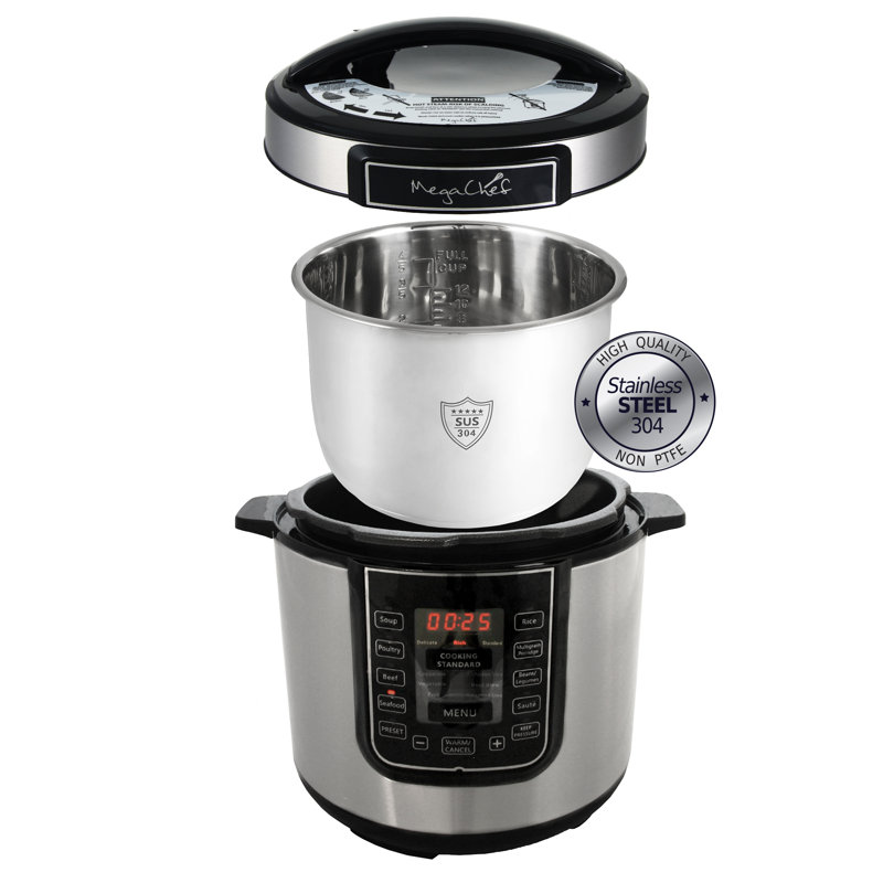 Mega Chef 6-Qt. Digital Pressure Cooker