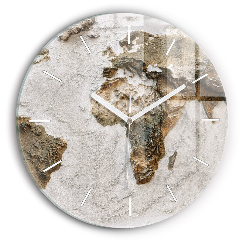 Glass Wall Clock