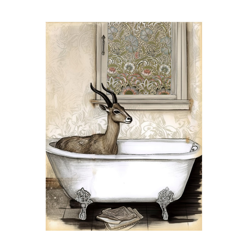 Art sur toile «Bolath Sasha Bathtime 3», H 24 po x l 18 po