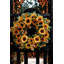 Handcrafted Faux Sunflower Polyester 18'' Wreath-830404579